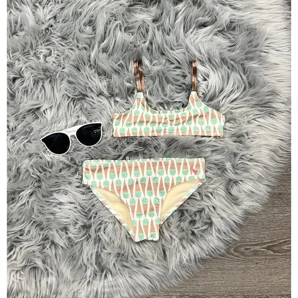 Pink Chicken Mint Chocolate Chip Poppy Bikini 3T (retails $64)‎
